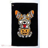 Corgi Mummy Cute Halloween Dog Lover Golf Towel thumb 0