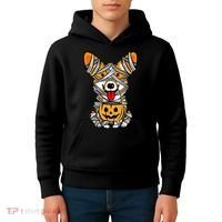 Corgi Mummy Cute Halloween Dog Lover Kids Hoodie thumb 4