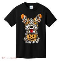 Corgi Mummy Cute Halloween Dog Lover Kids T-Shirt thumb 0