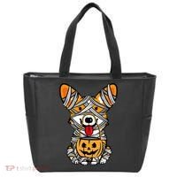 Corgi Mummy Cute Halloween Dog Lover Tote Bag thumb 0