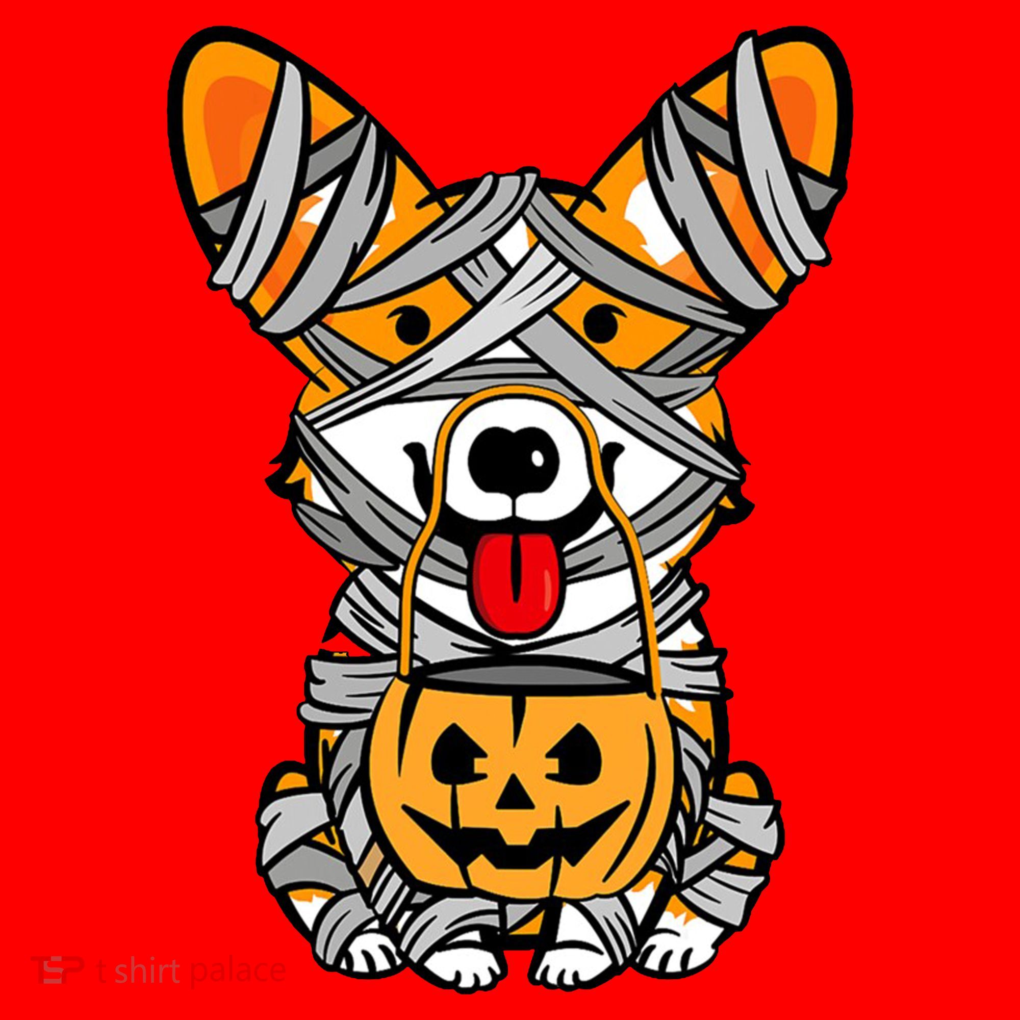 Corgi Mummy Cute Halloween Dog Lover Santa Hat