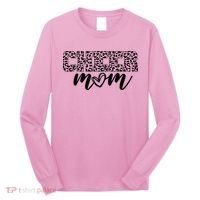 Cheer Mom Cheetah Print Cute Long Sleeve Shirt thumb 0