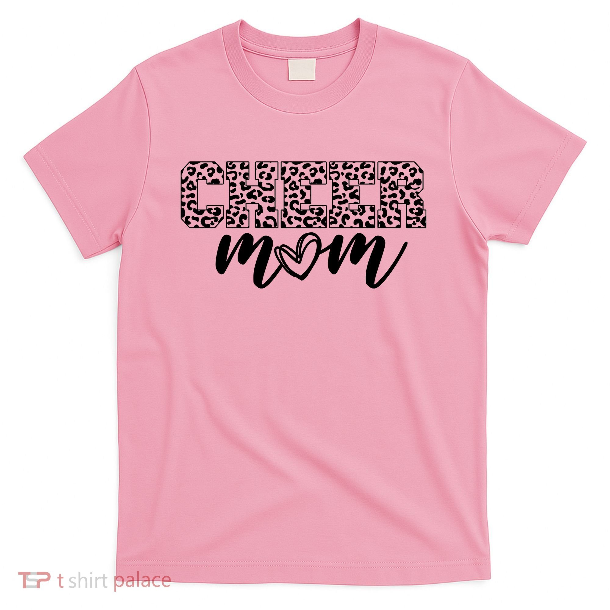 Cheer Mom Cheetah Print Cute T-Shirt