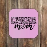 Cheer Mom Cheetah Print Cute Coaster thumb 0