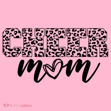 Cheer Mom Cheetah Print Cute Flat Bill Trucker Hat