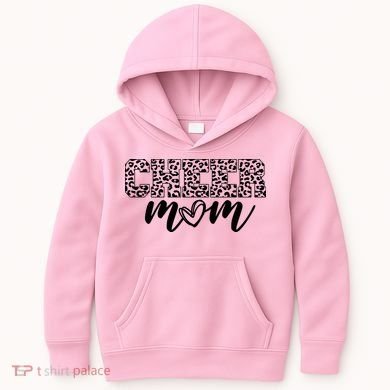 Cheer Mom Cheetah Print Cute Kids Hoodie