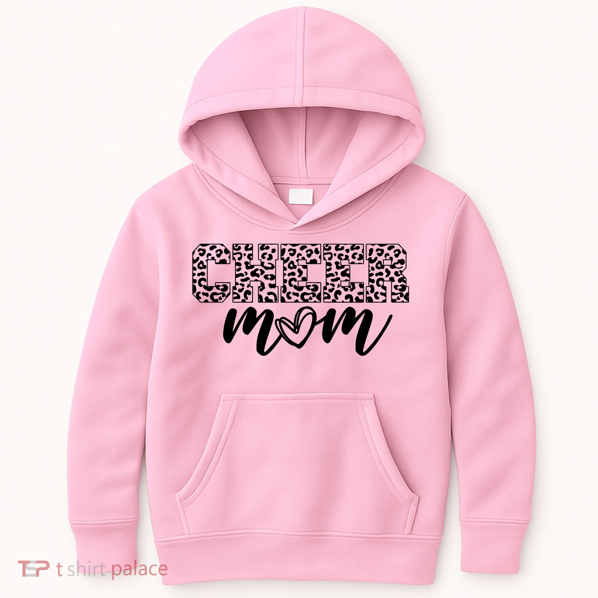 Cheer Mom Cheetah Print Cute Kids Hoodie