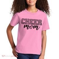 Cheer Mom Cheetah Print Cute Kids T-Shirt thumb 2