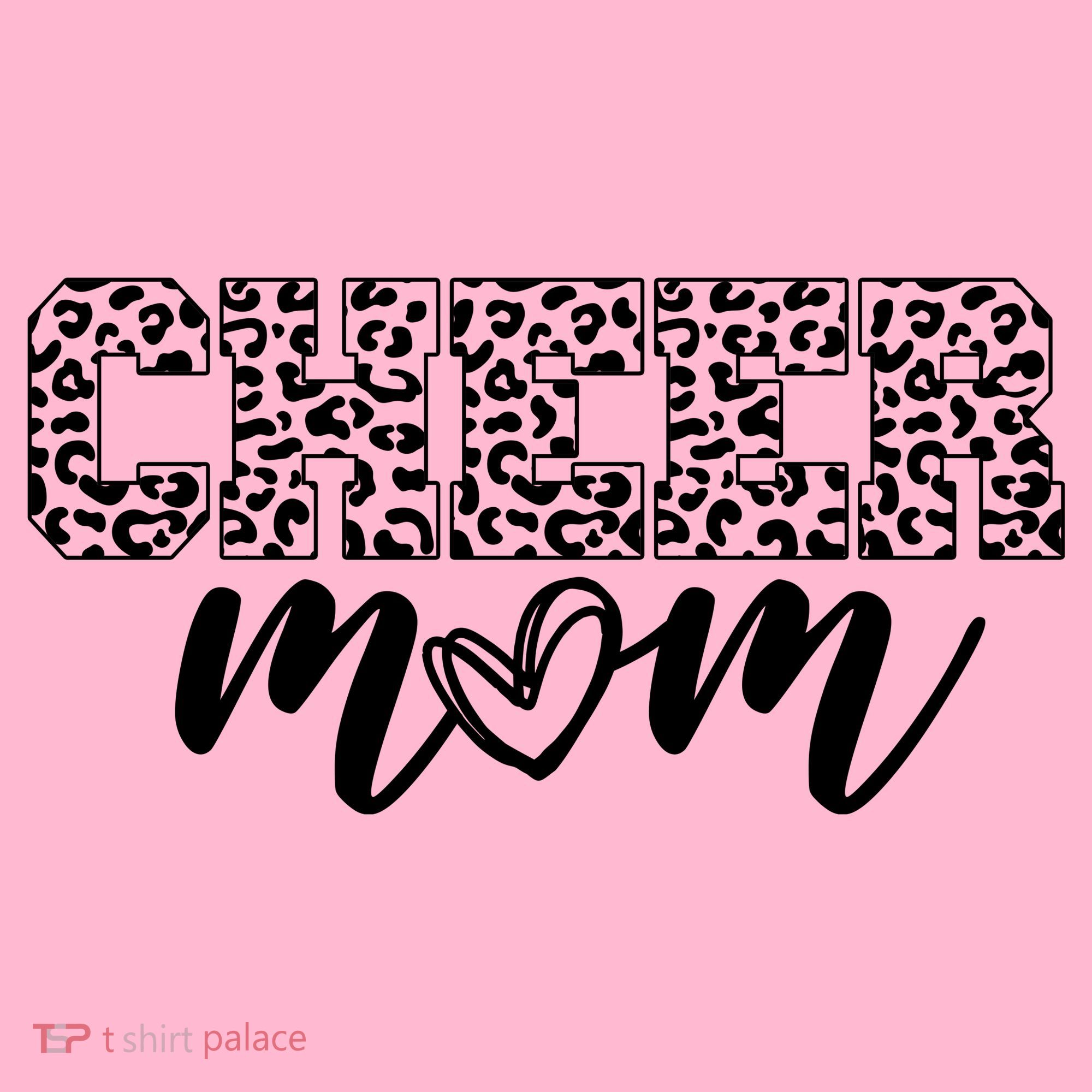 Cheer Mom Cheetah Print Cute Kids T-Shirt