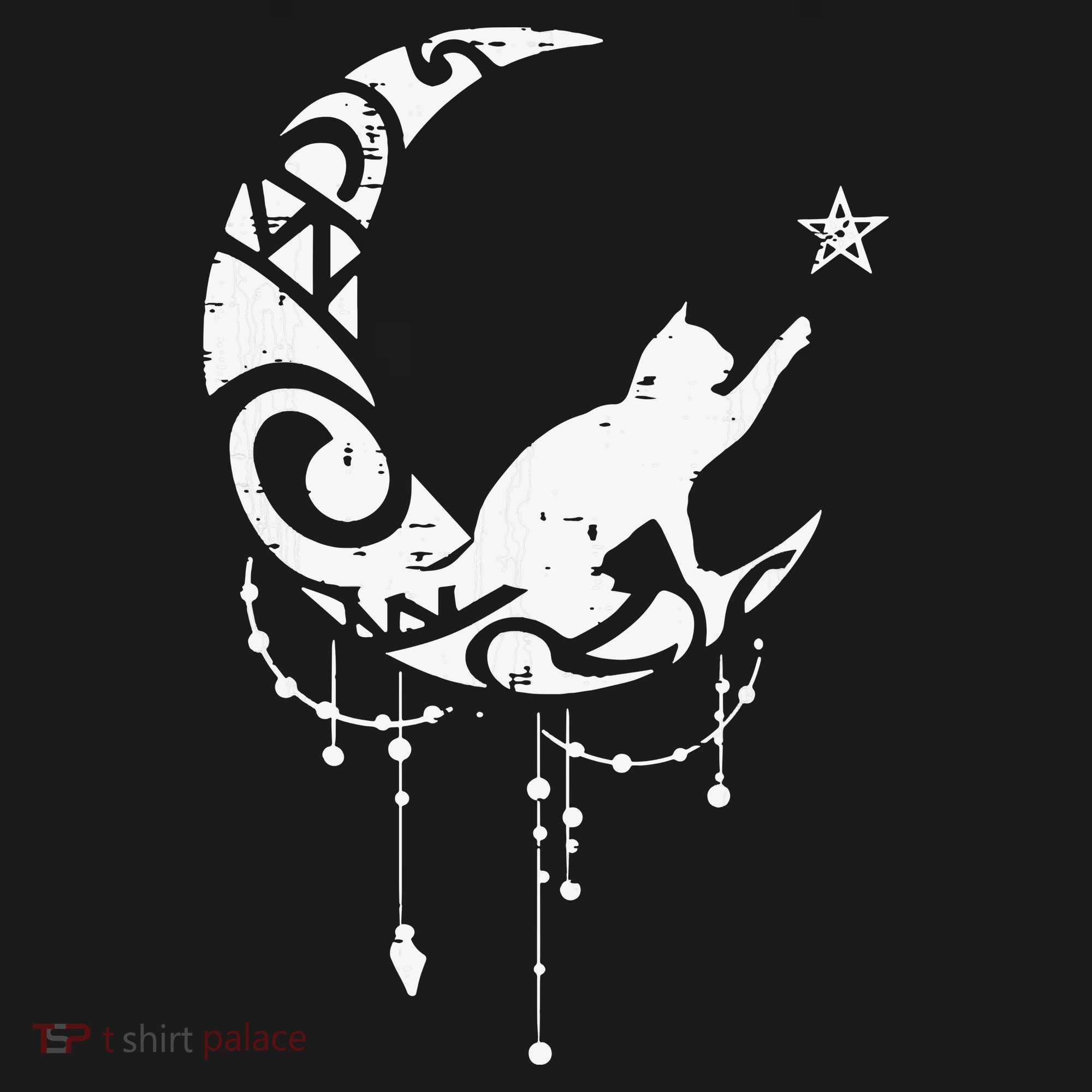 Crescent Moon Cat Star Mystical Celestial Women Girl Women's Hoodie
