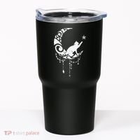 Crescent Moon Cat Star Mystical Celestial Women Girl Tumbler thumb 0