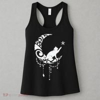 Crescent Moon Cat Star Mystical Celestial Women Girl Women's Tank Top thumb 3