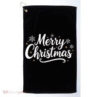 Classical Merry Christmas Golf Towel thumb 0