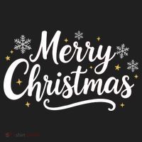 Classical Merry Christmas Golf Towel thumb 3