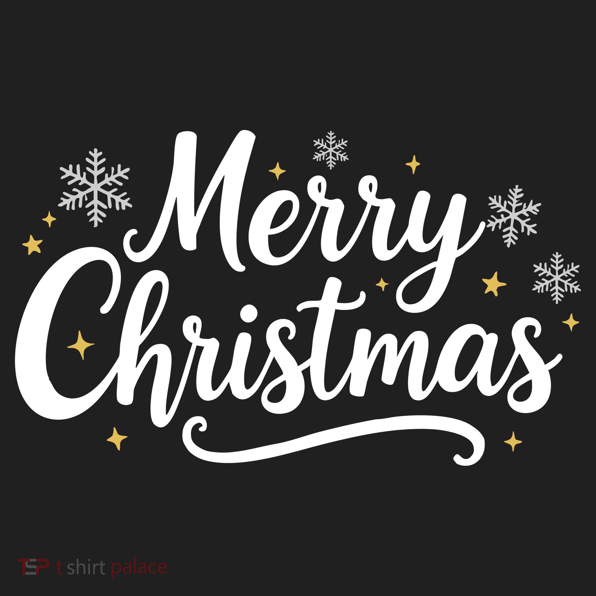 Classical Merry Christmas Golf Towel