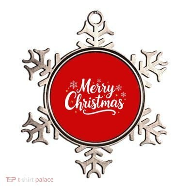 Classical Merry Christmas Ornament