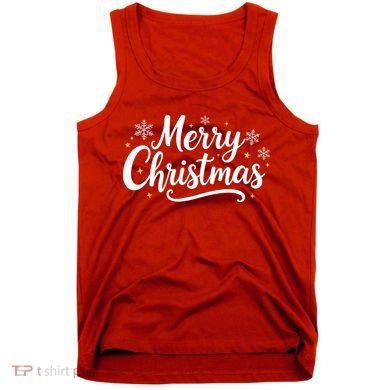Classical Merry Christmas Tank Top