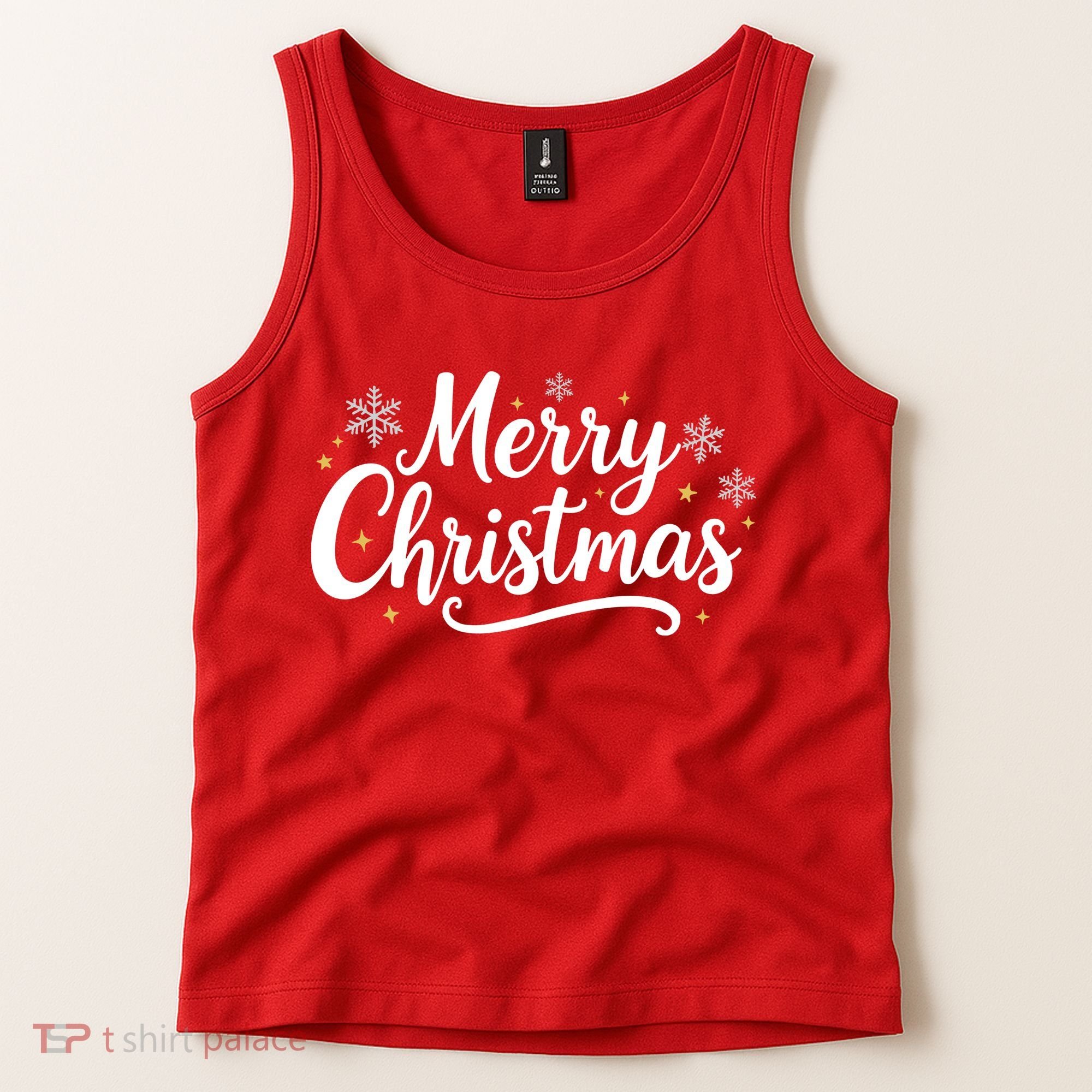 Classical Merry Christmas Tank Top
