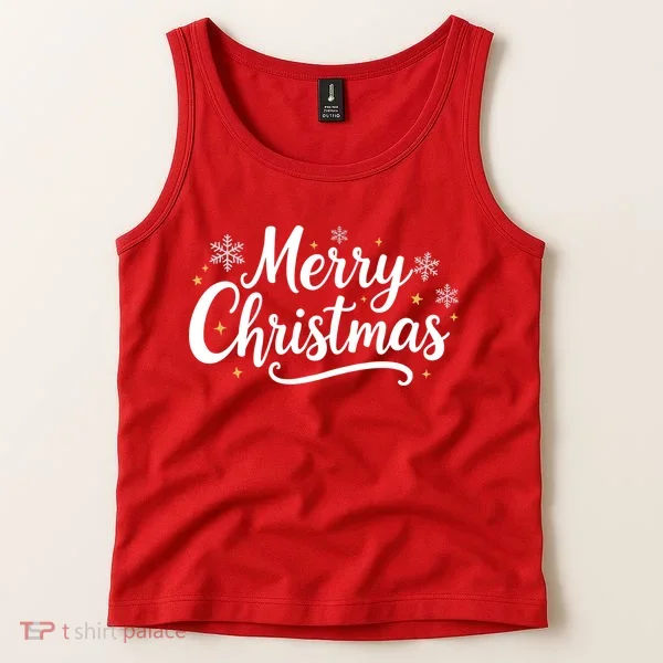 Classical Merry Christmas Tank Top