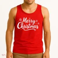 Classical Merry Christmas Tank Top thumb 3