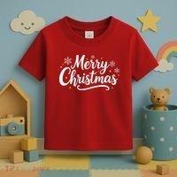 Classical Merry Christmas Toddler T-Shirt thumb 3
