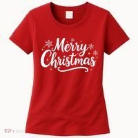 Classical Merry Christmas Women's T-Shirt thumb 0