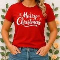 Classical Merry Christmas Women's T-Shirt thumb 2