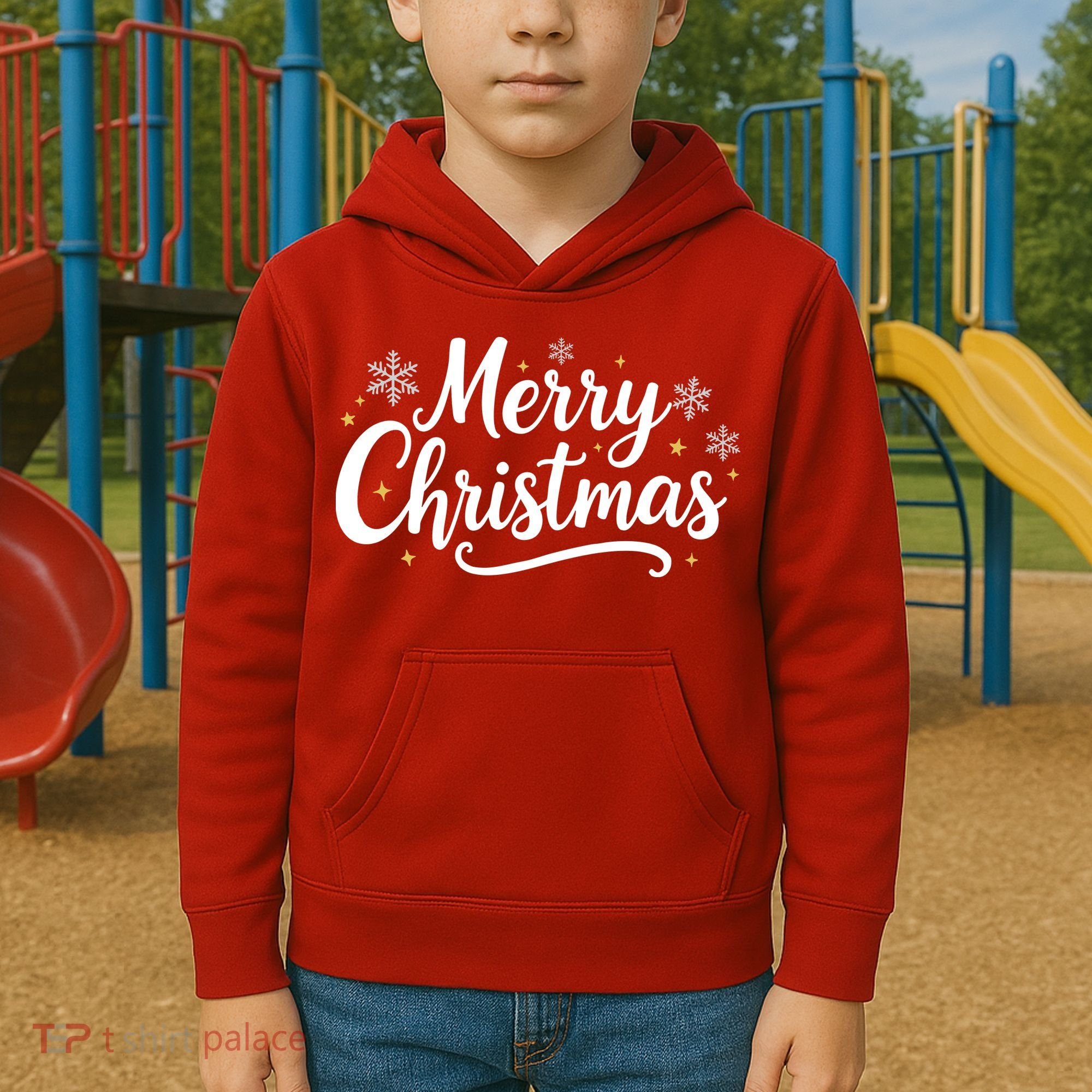 Classical Merry Christmas Kids Hoodie