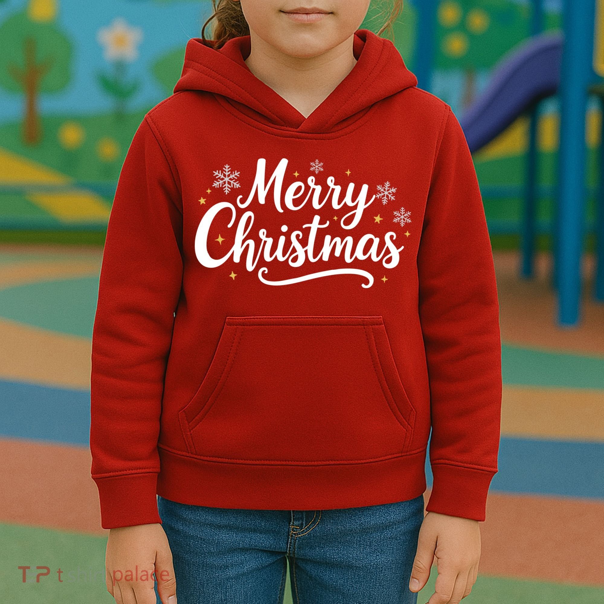 Classical Merry Christmas Kids Hoodie