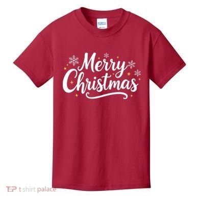 Classical Merry Christmas Kids T-Shirt