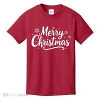 Classical Merry Christmas Kids T-Shirt thumb 0