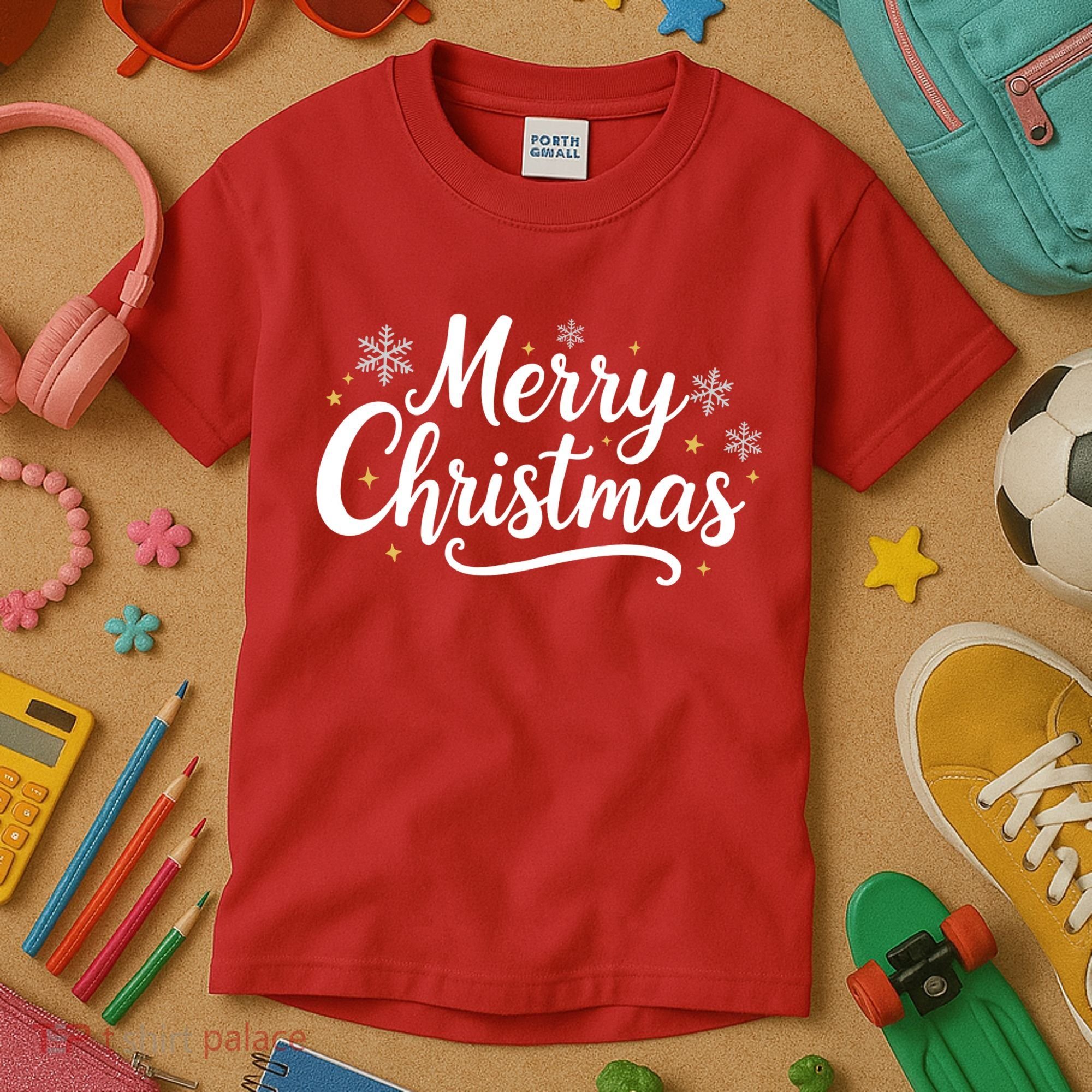 Classical Merry Christmas Kids T-Shirt