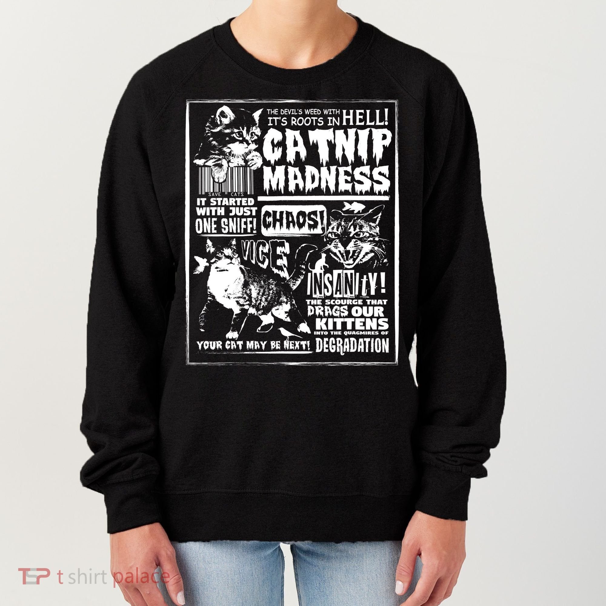 Catnip Madness Cute Kitten Cat Lover Gift For Cat Owners Women's Sweatshirt