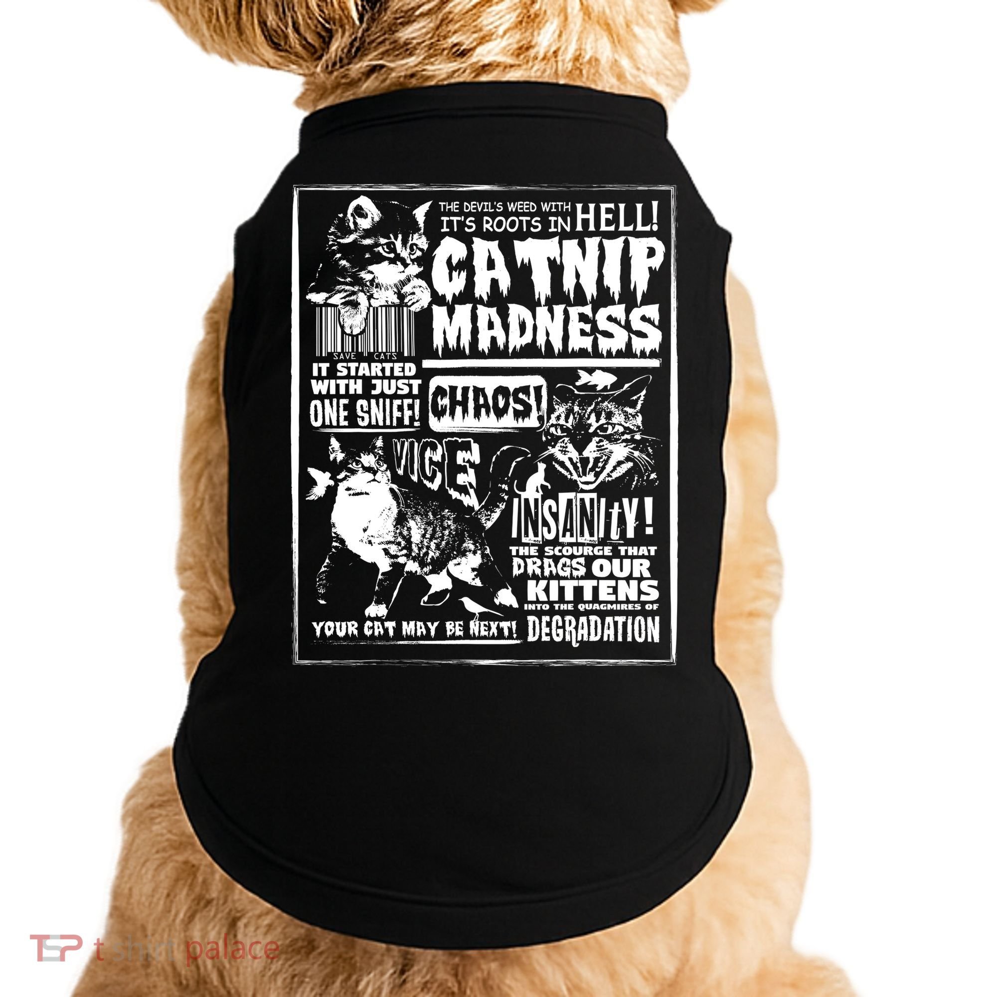 Catnip Madness Cute Kitten Cat Lover Gift For Cat Owners Doggie Tank
