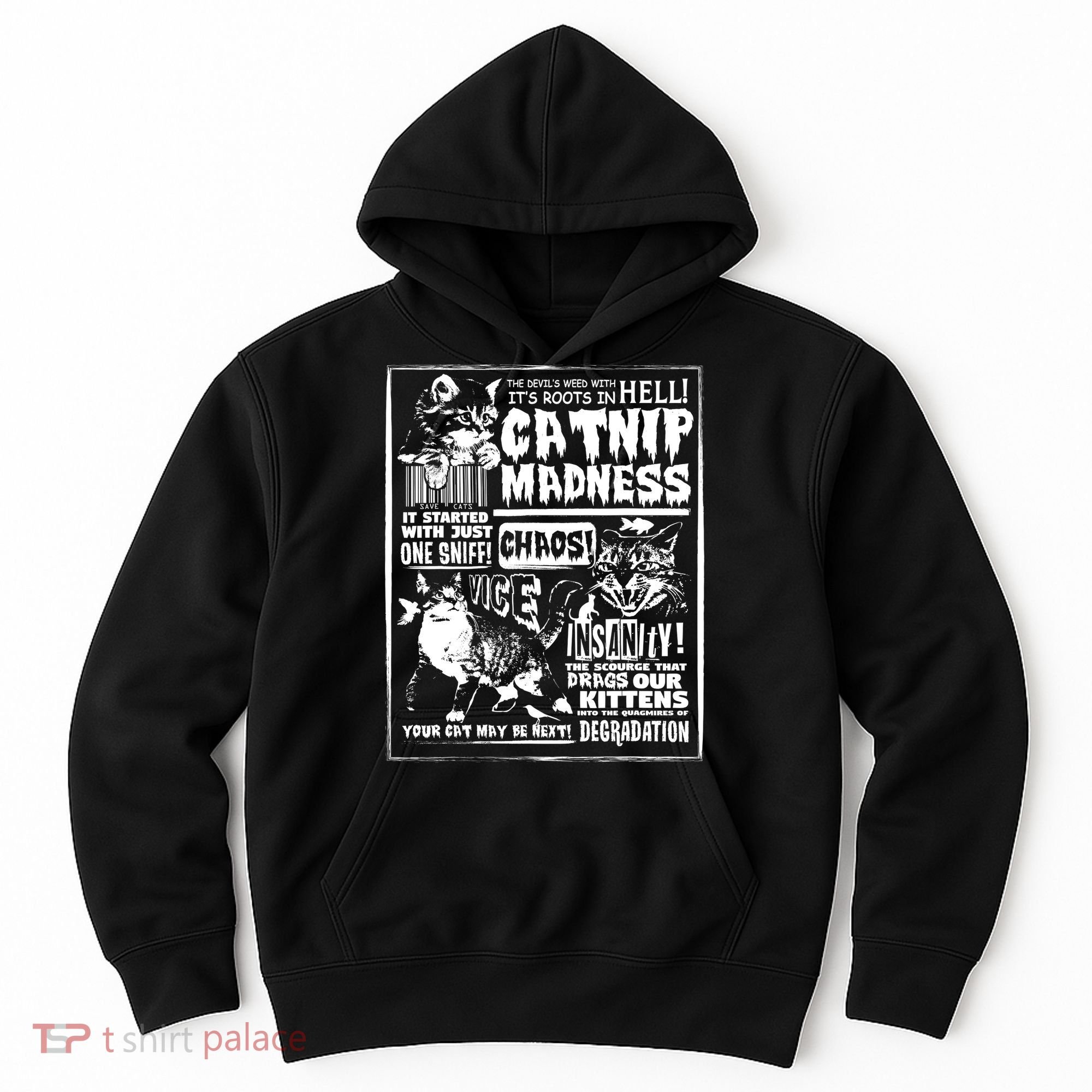 Catnip Madness Cute Kitten Cat Lover Gift For Cat Owners Hoodie