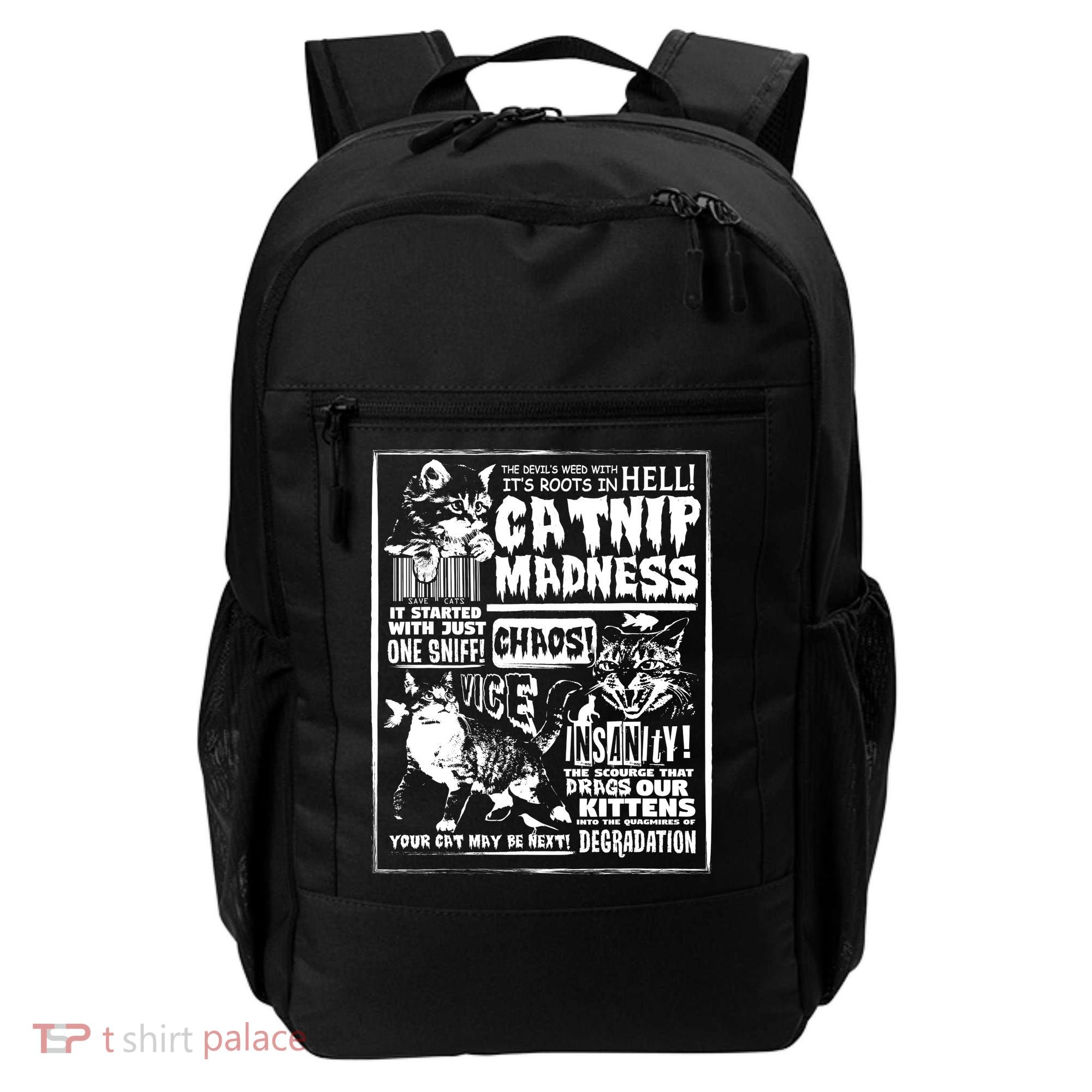 Catnip Madness Cute Kitten Cat Lover Gift For Cat Owners Backpack