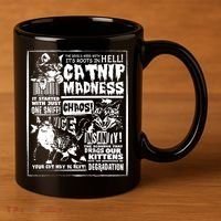Catnip Madness Cute Kitten Cat Lover Gift For Cat Owners 11oz C Handle Ceramic Mug thumb 3