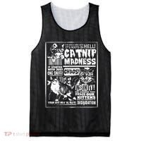 Catnip Madness Cute Kitten Cat Lover Gift For Cat Owners Mesh Reversible Basketball Jersey Tank thumb 0