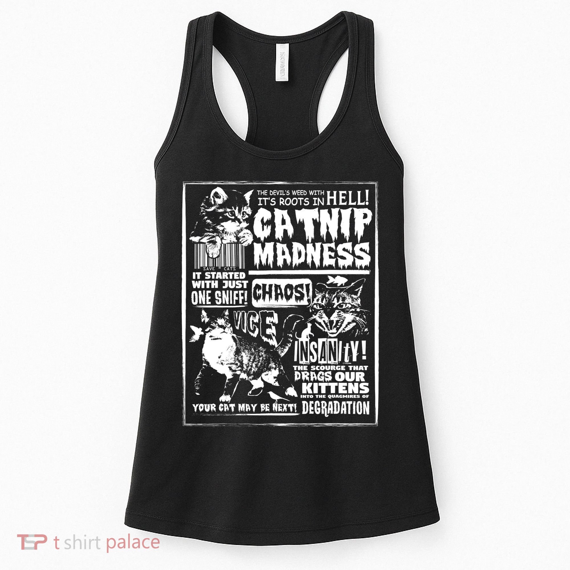 Catnip Madness Cute Kitten Cat Lover Gift For Cat Owners Women's Tank Top