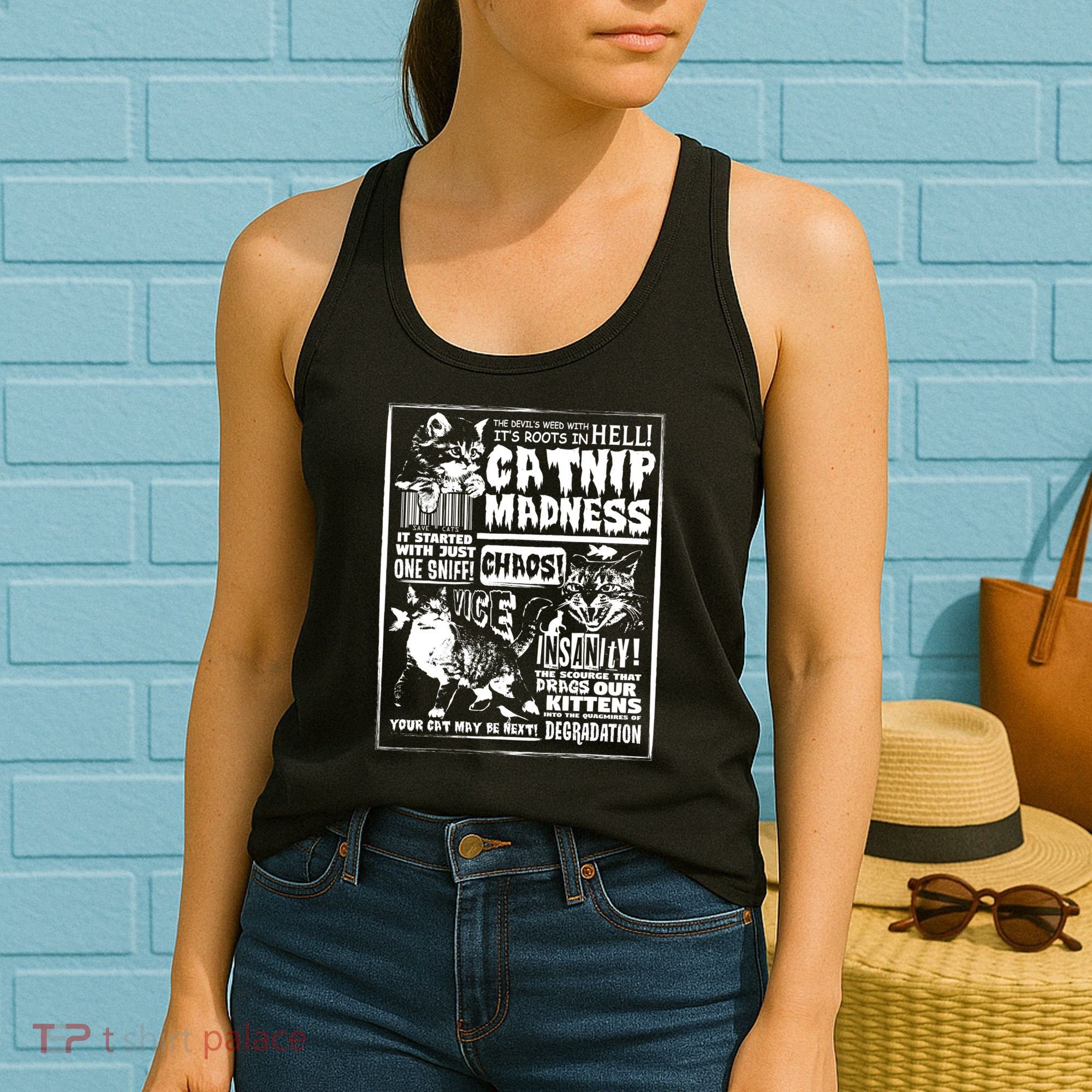 Catnip Madness Cute Kitten Cat Lover Gift For Cat Owners Women's Tank Top