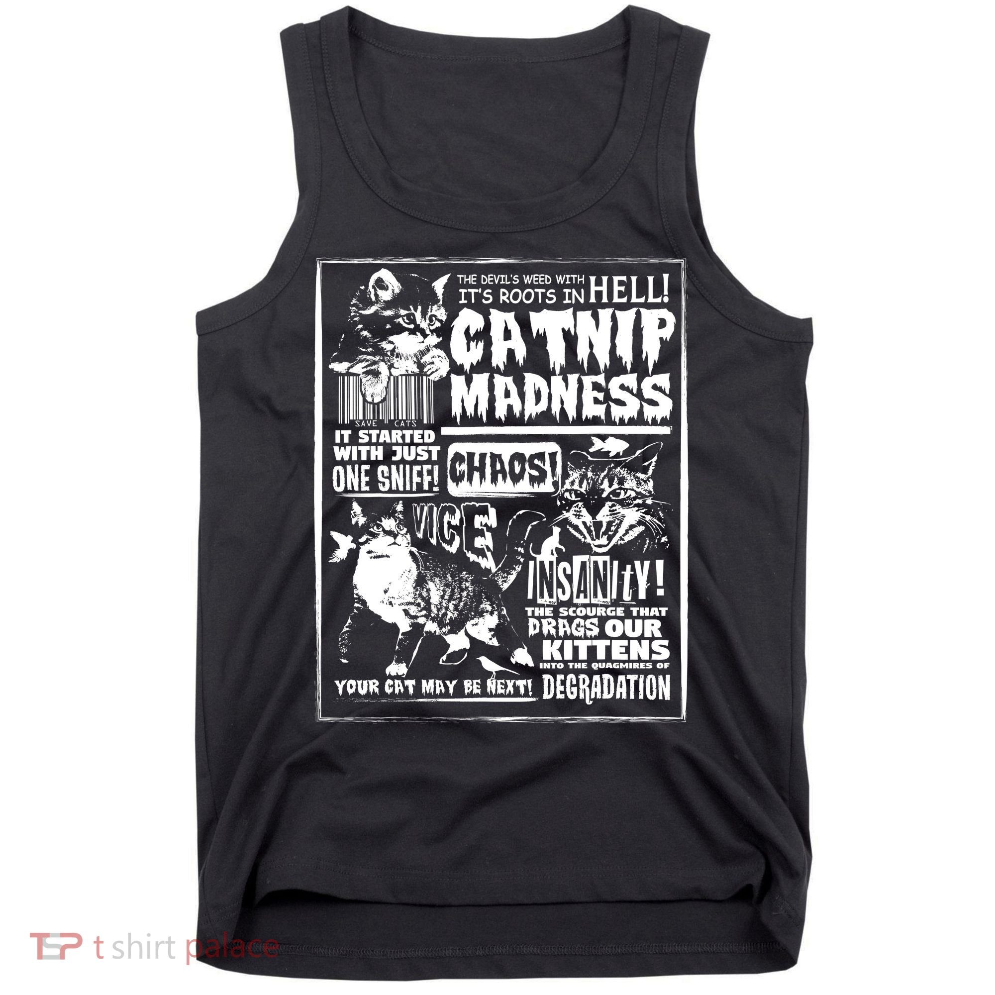 Catnip Madness Cute Kitten Cat Lover Gift For Cat Owners Tank Top