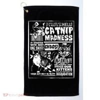 Catnip Madness Cute Kitten Cat Lover Gift For Cat Owners Golf Towel thumb 0