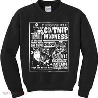 Catnip Madness Cute Kitten Cat Lover Gift For Cat Owners Kids Sweatshirt thumb 0