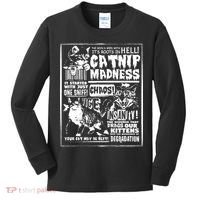 Catnip Madness Cute Kitten Cat Lover Gift For Cat Owners Kids Long Sleeve Shirt thumb 0