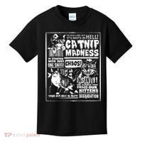 Catnip Madness Cute Kitten Cat Lover Gift For Cat Owners Kids T-Shirt thumb 0