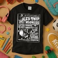 Catnip Madness Cute Kitten Cat Lover Gift For Cat Owners Kids T-Shirt thumb 3