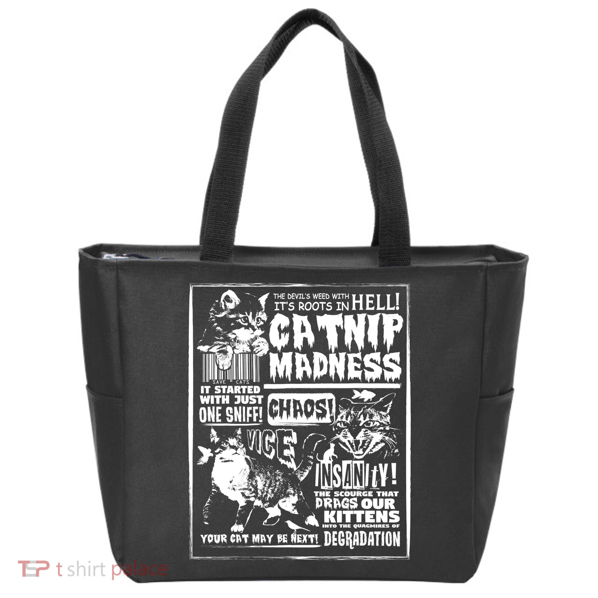 Catnip Madness Cute Kitten Cat Lover Gift For Cat Owners Tote Bag