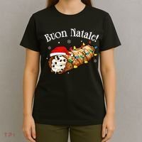 Cannolo Merry Christmas In Italian Buon Natale Long Sleeve T-Shirt thumb 4