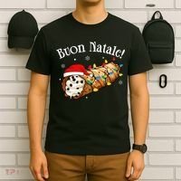 Cannolo Merry Christmas In Italian Buon Natale Long Sleeve T-Shirt thumb 6