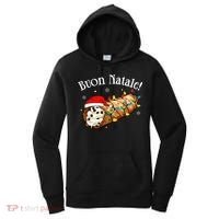 Cannolo Merry Christmas In Italian Buon Natale Long Sleeve Women's Hoodie thumb 0